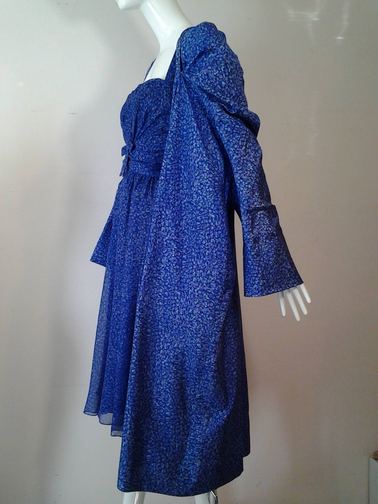 1950s Hattie Carnegie Silk Dress and Coat Ensemble - Owned By Ginger Rogers In Excellent Condition In Gresham, OR