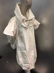 1980s Christian Lacroix Avant Garde White Canvas "Butterfly" Parka