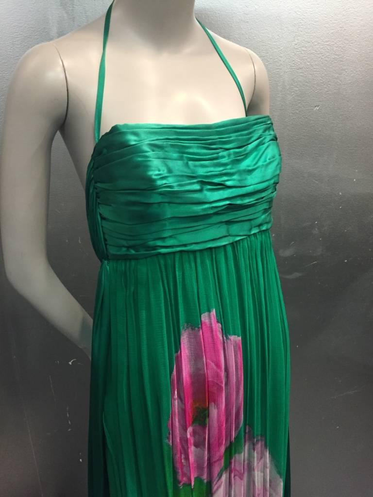 emerald green long gown
