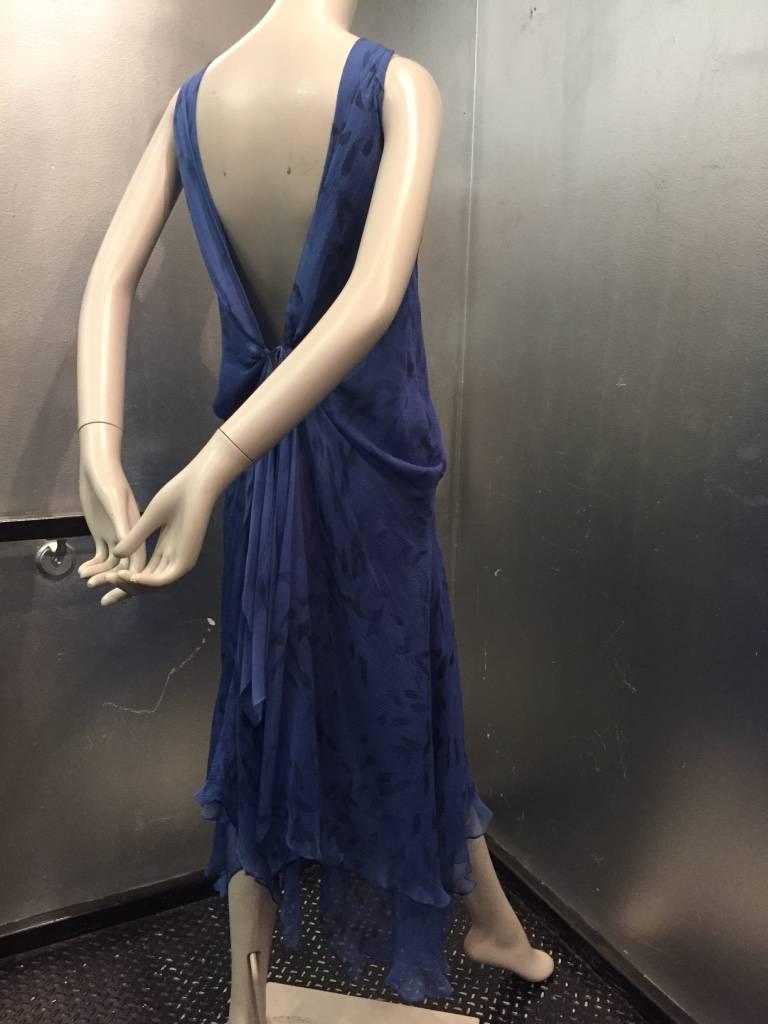 donna karan blue dress