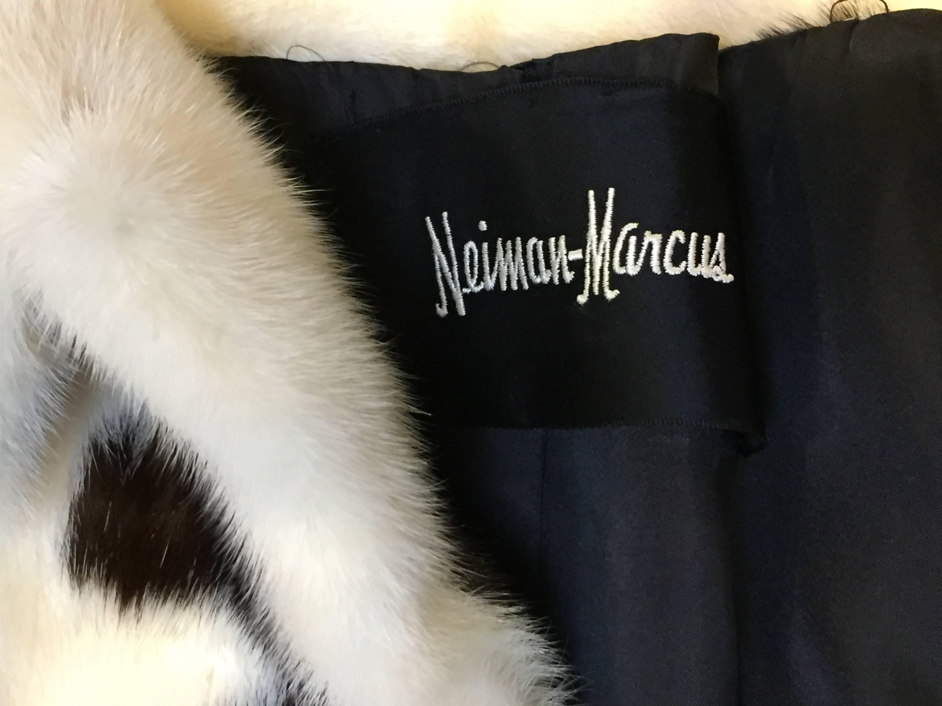 Women's 1970s Neiman Marcus Spotted Mink Cropped Jacket