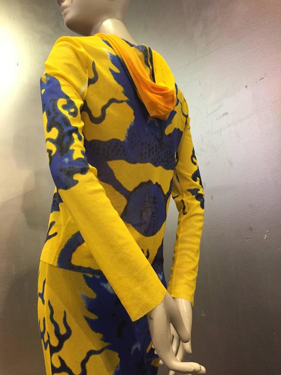 Vivienne Tam Yellow Printed Mesh Dragon Ensemble at 1stDibs