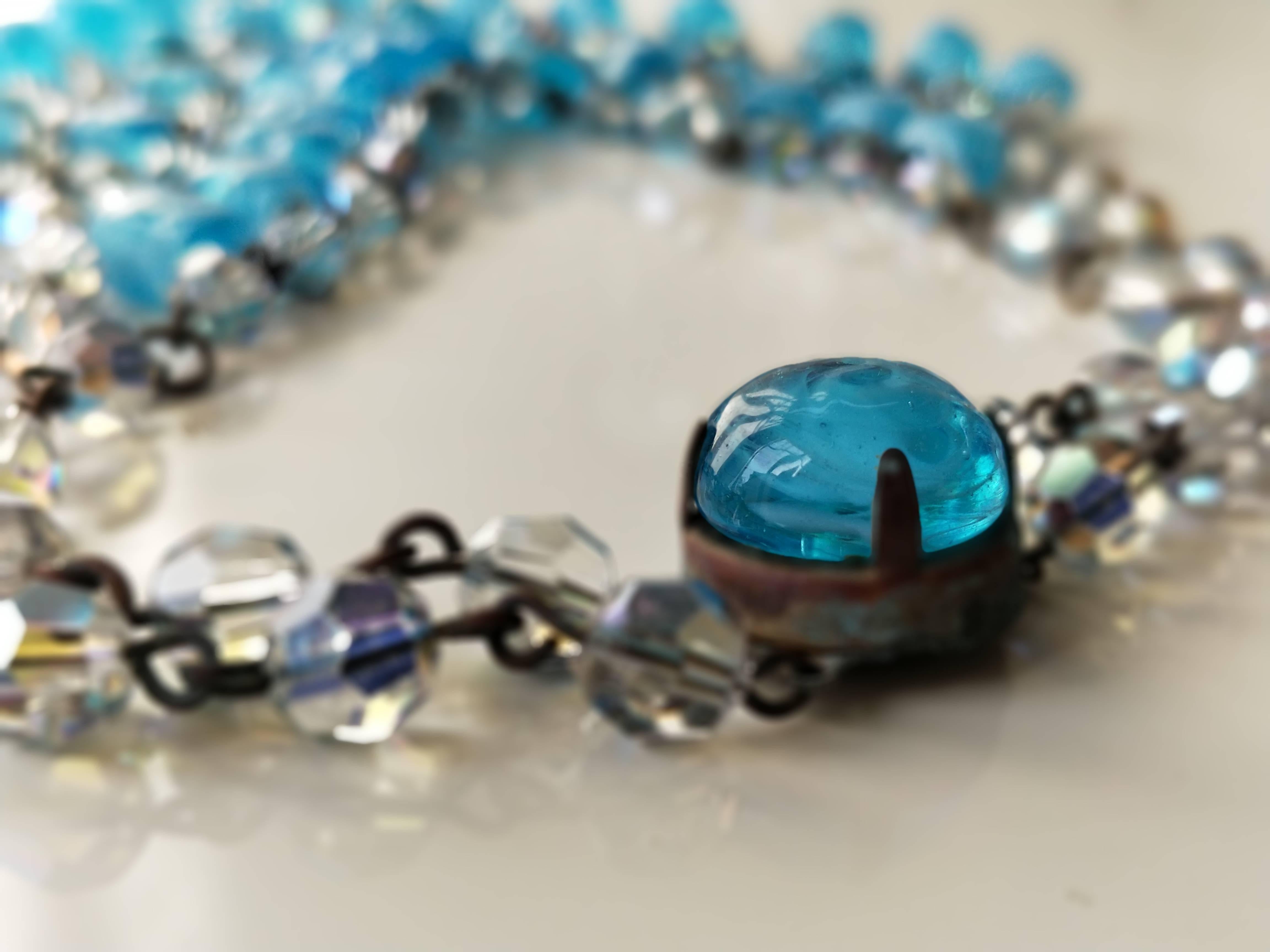 beaded waterfall necklace