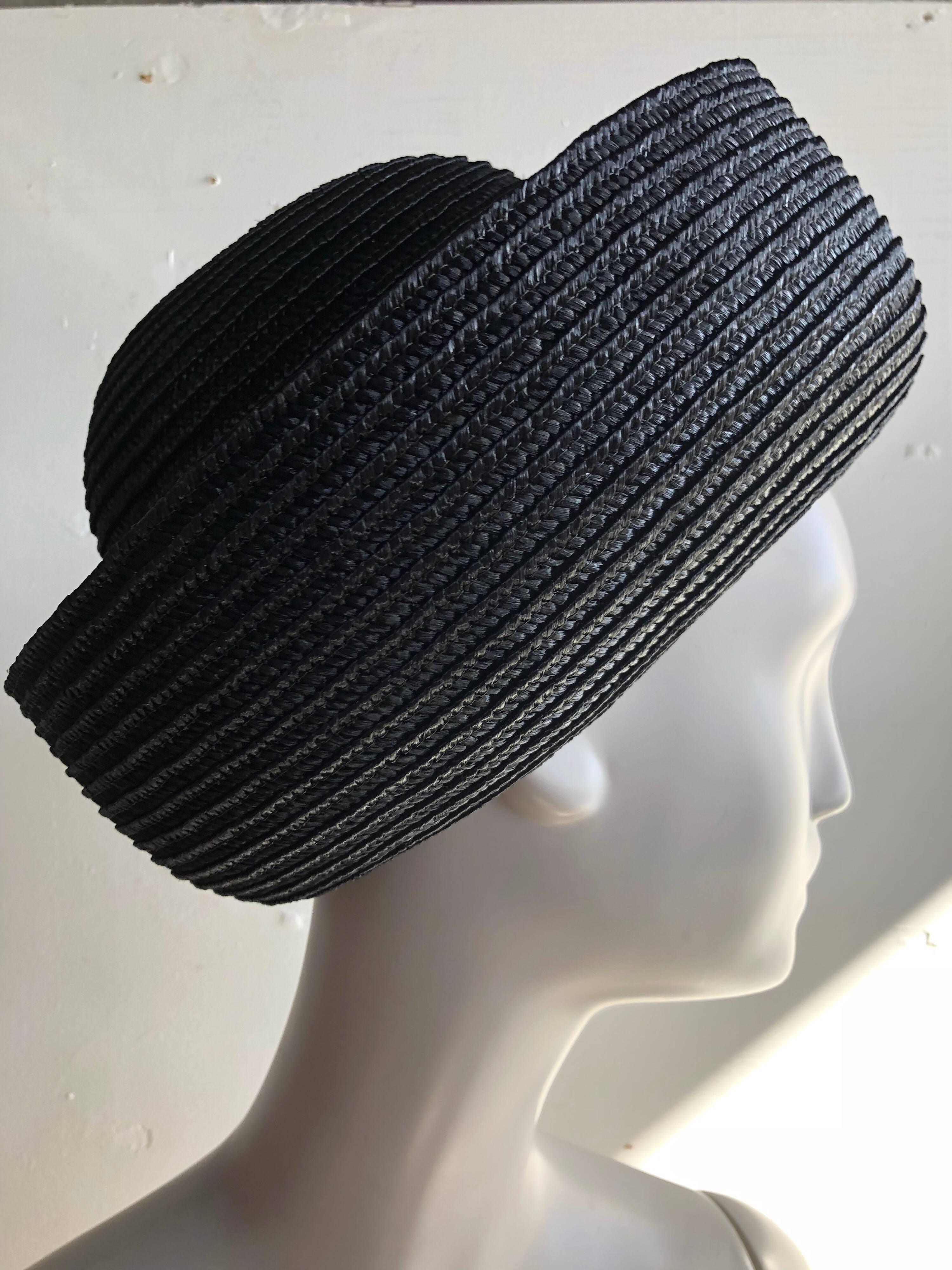 hepburn style straw hat