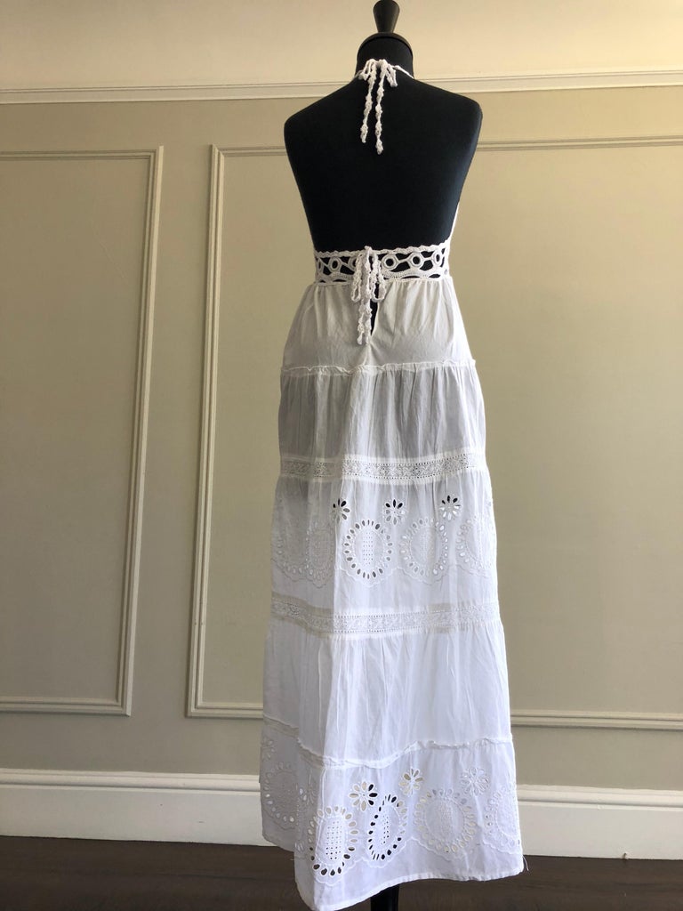 halter neck wedding dress guest Halter Neck Maxi Dress Light Blue Backless with High Slit | Plunging V-Neck  Formal Gown | Flowy A-Line Evening Prom Wedding Guest Dress main image 0