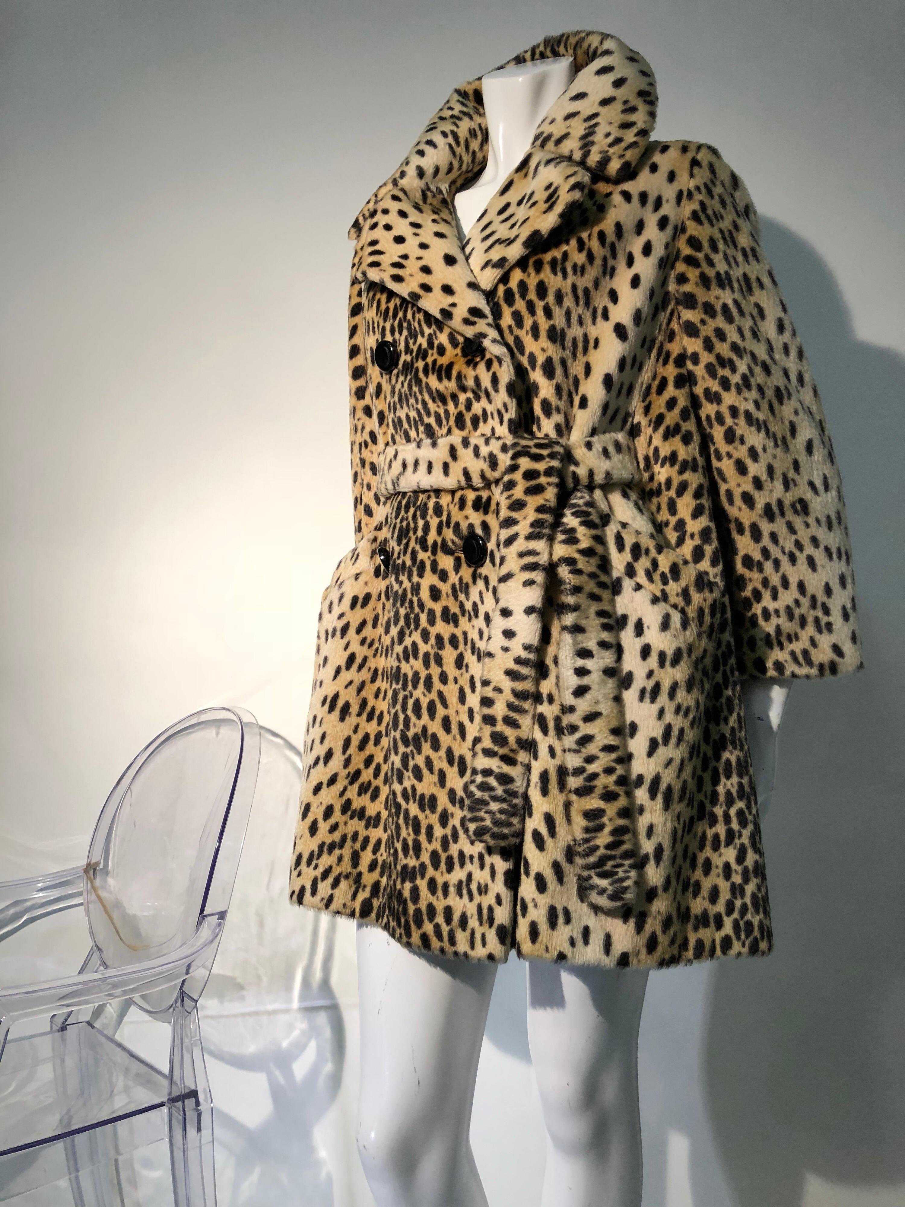 cheetah fur coat vintage
