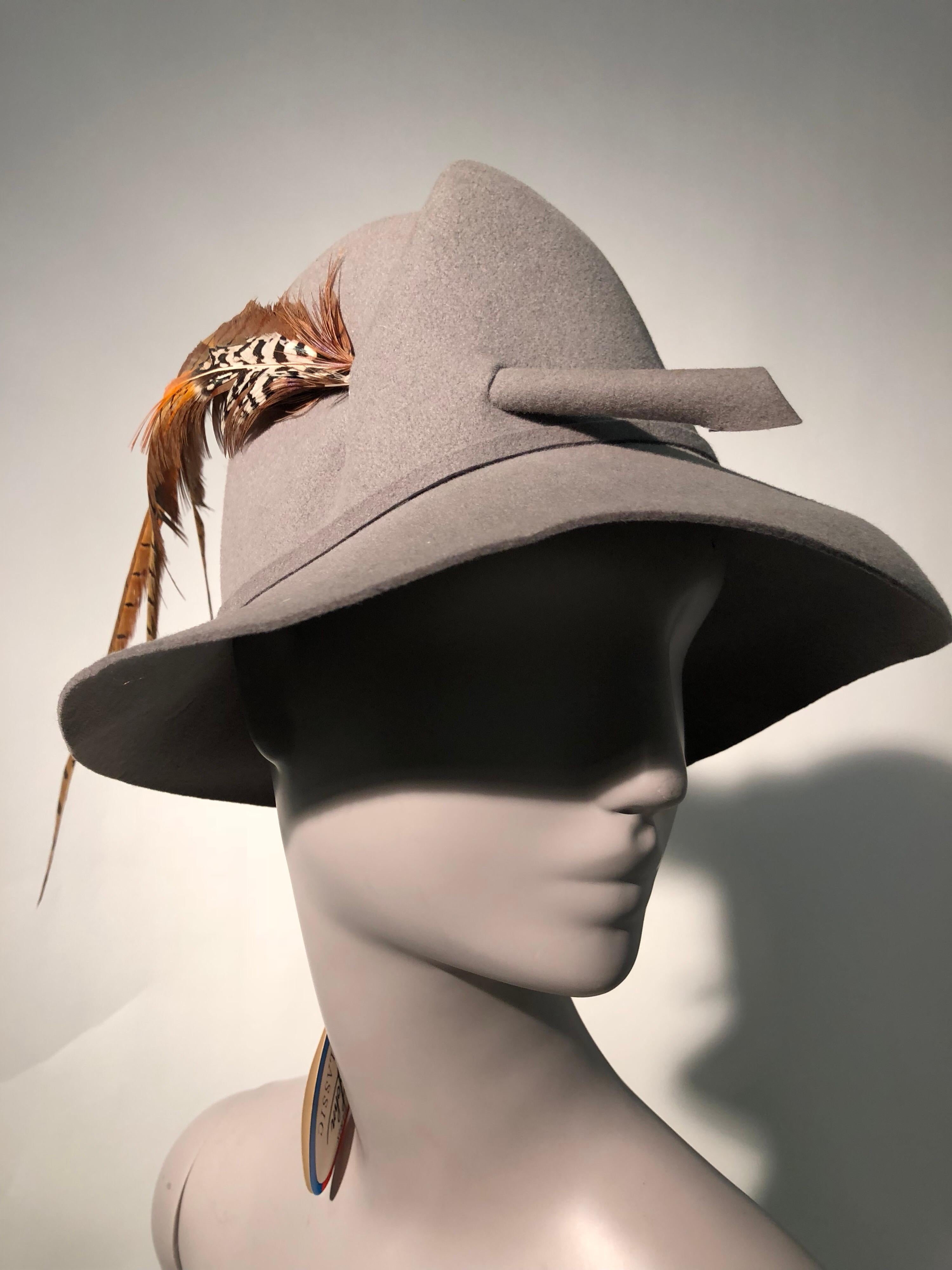 pheasant feather cowboy hat