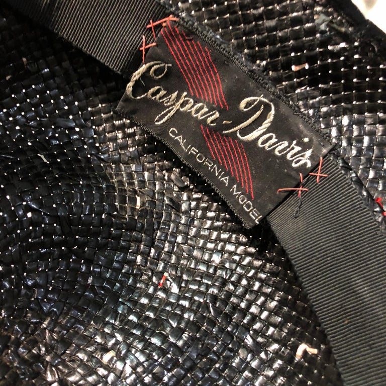 Vintage Caspar-Davis “California Model” Feather‎ Mis-Century Hat What is a one-word description of this hat? main image 2