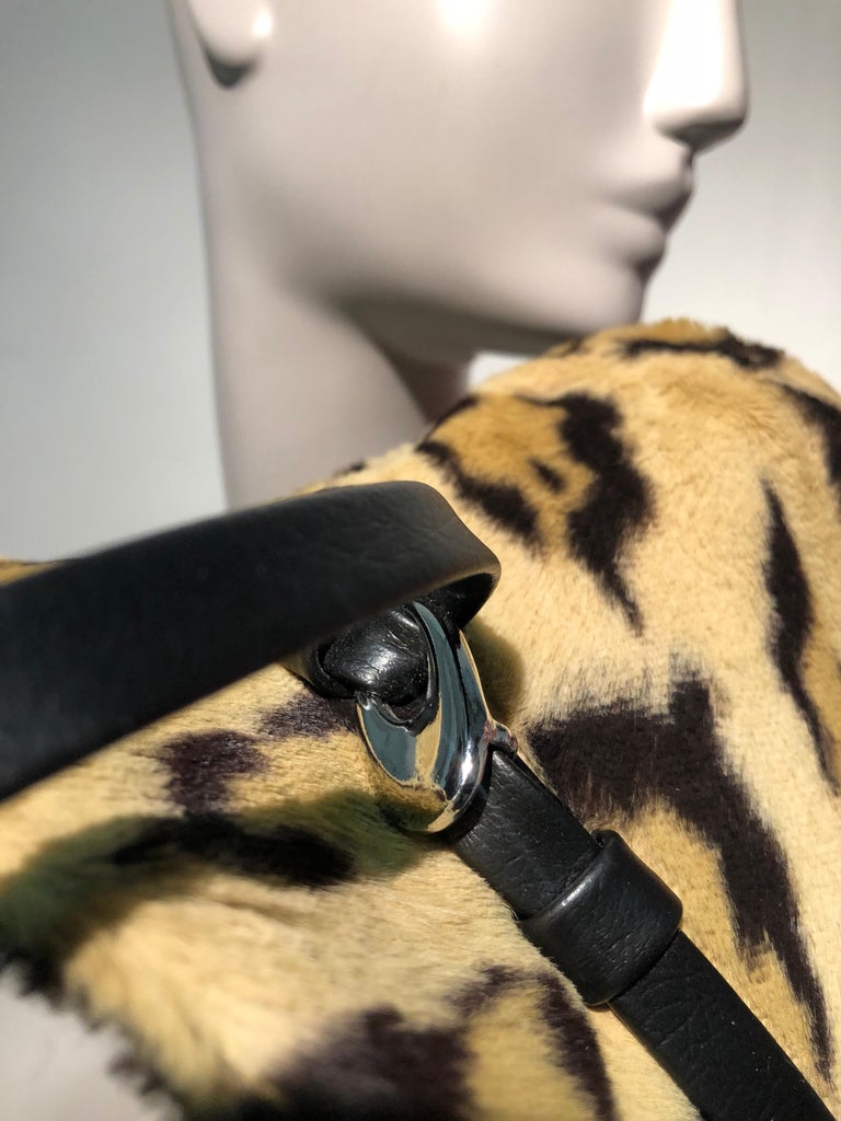 VINTAGE 1960s Adolfo Réalités Leopard Print Faux Fur Fedora W/ Buckled Band 1960s Adolfo Réalités Leopard Print Faux Fur Fedora W  main image 4