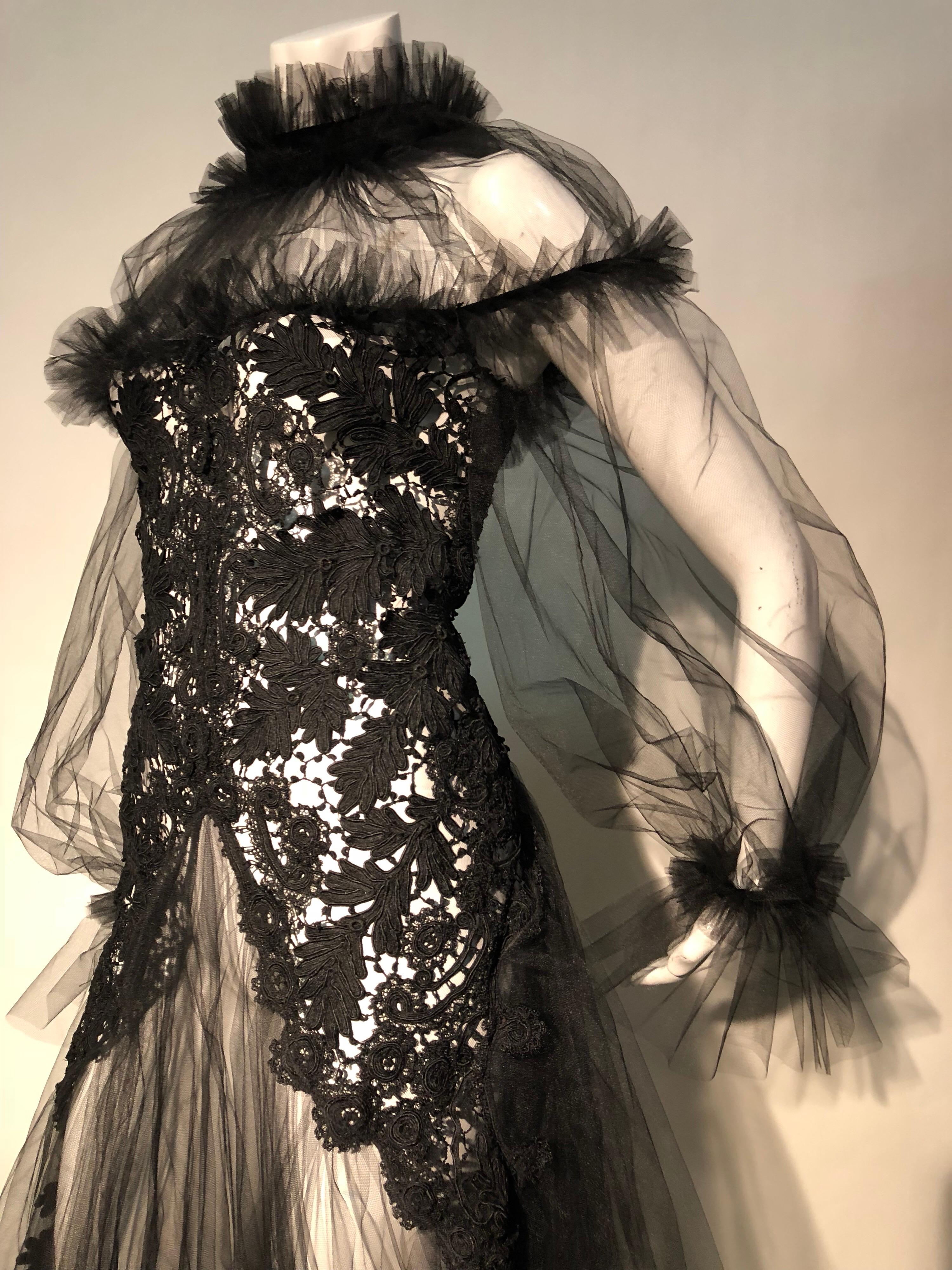 black lace victorian dress