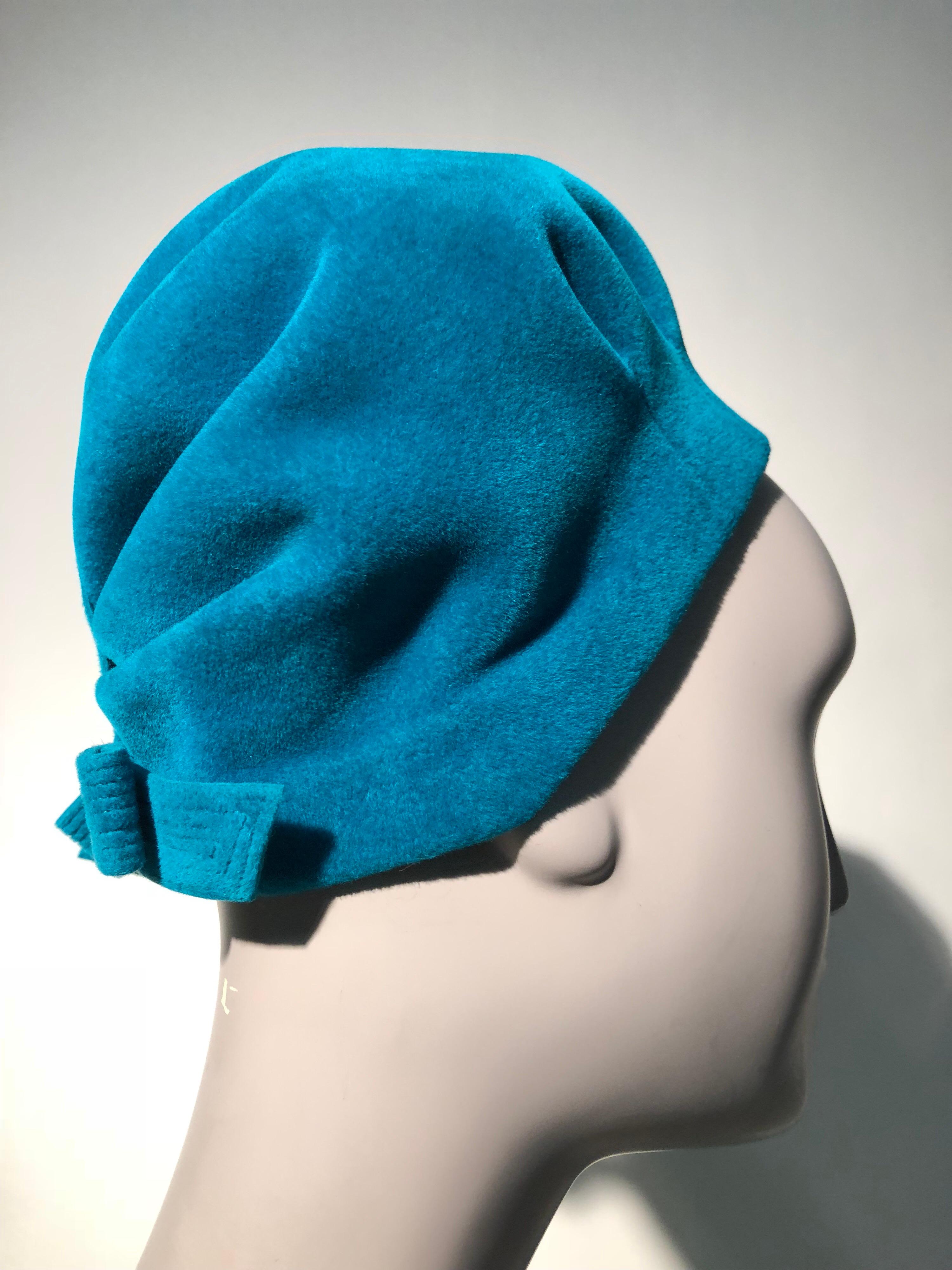 azure blue hat