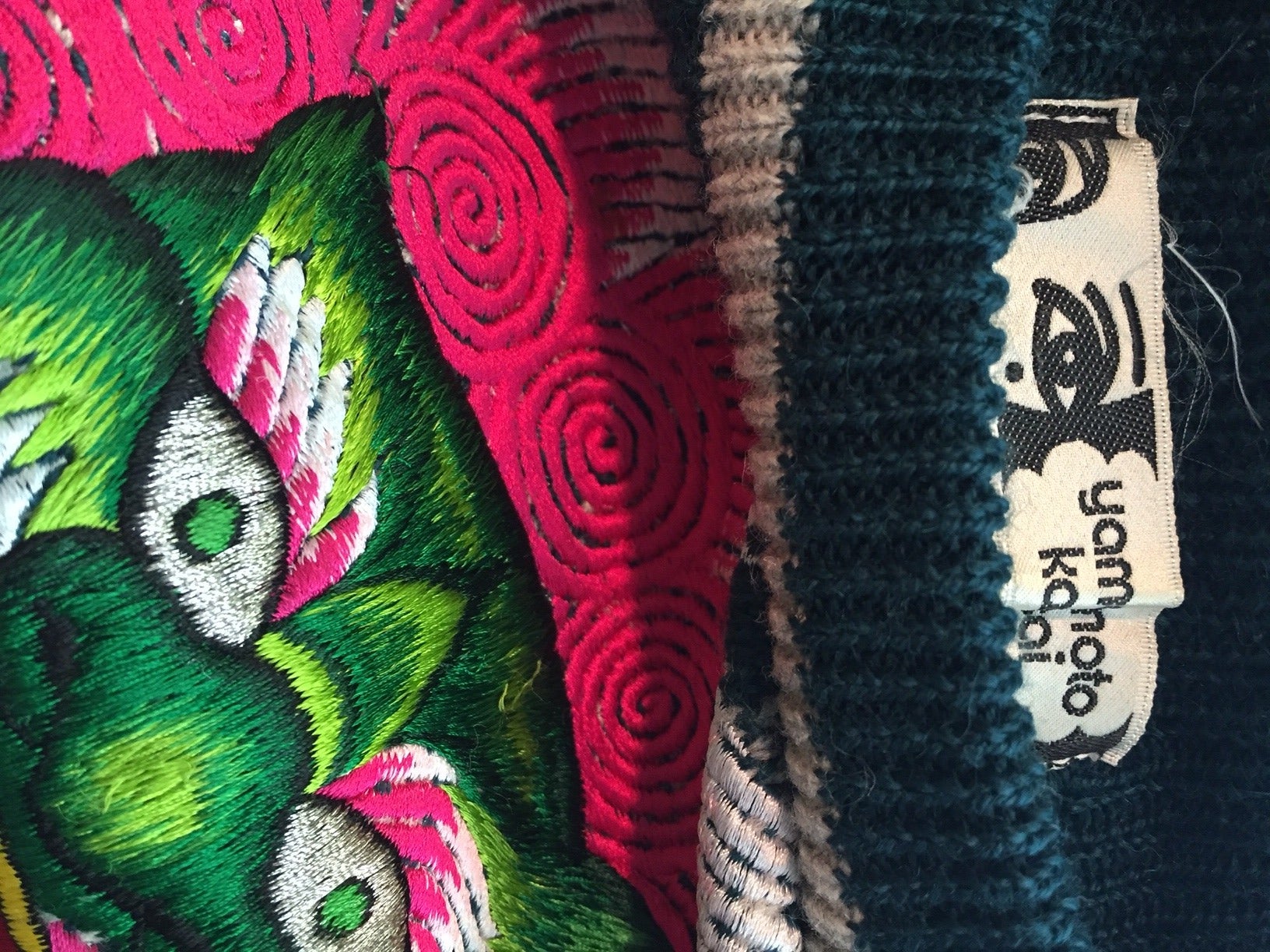 1980s Kansai Yamamoto Beaded and Embroidered Dragon Sweater 1