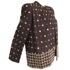 1940s Fred Block Heavily Studded Wool Jacket