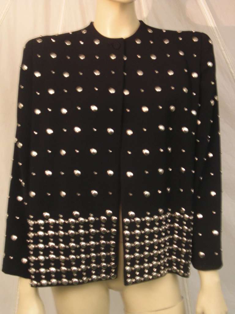 1940s Fred Block Heavily Studded Wool Jacket