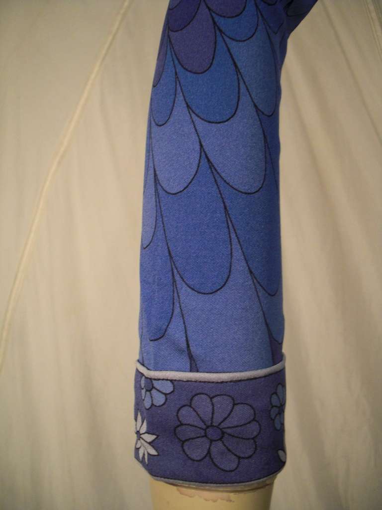 Women's 1960s Italian Silk Jersey Bessi Print Dress