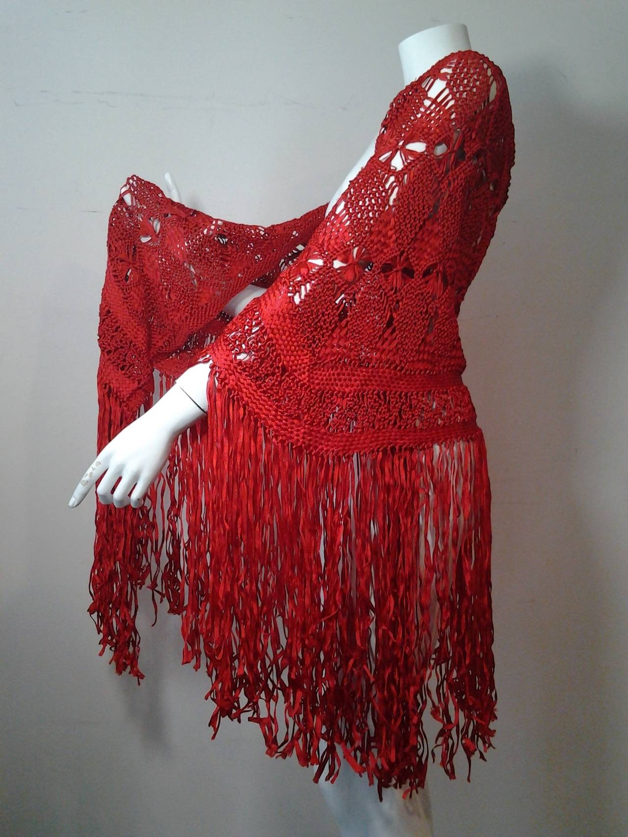 macrame shawl pattern