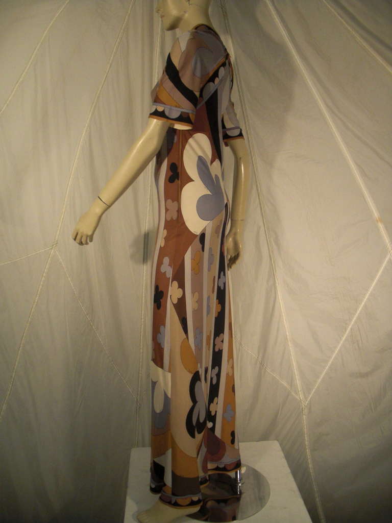 Women's 1960s Emilio Pucci Silk Jersey Print Gown