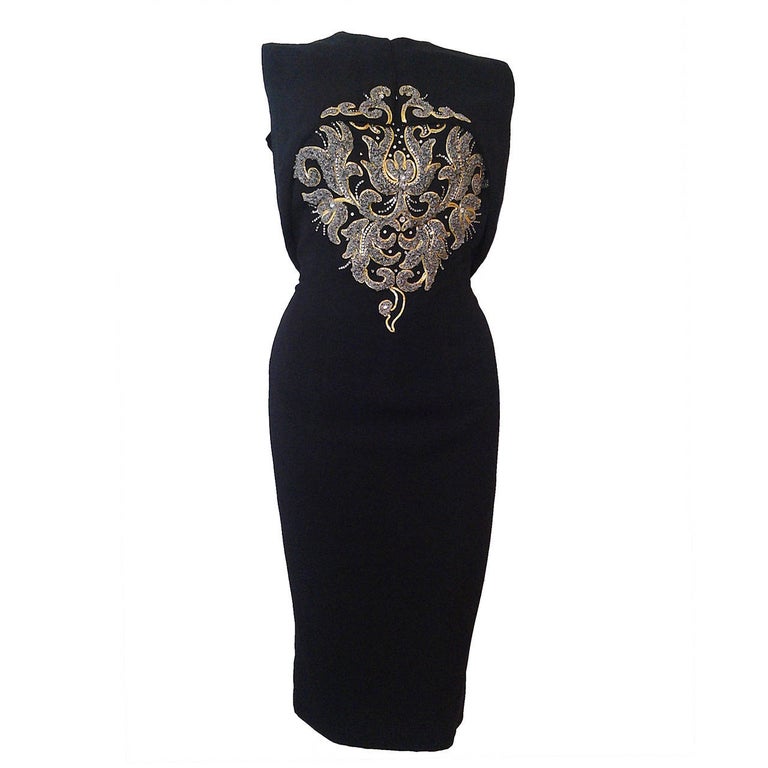 1950s Mr. Blackwell Exquisitely Beaded and Embroidered 2-Piece Cocktail  Dress at 1stDibs