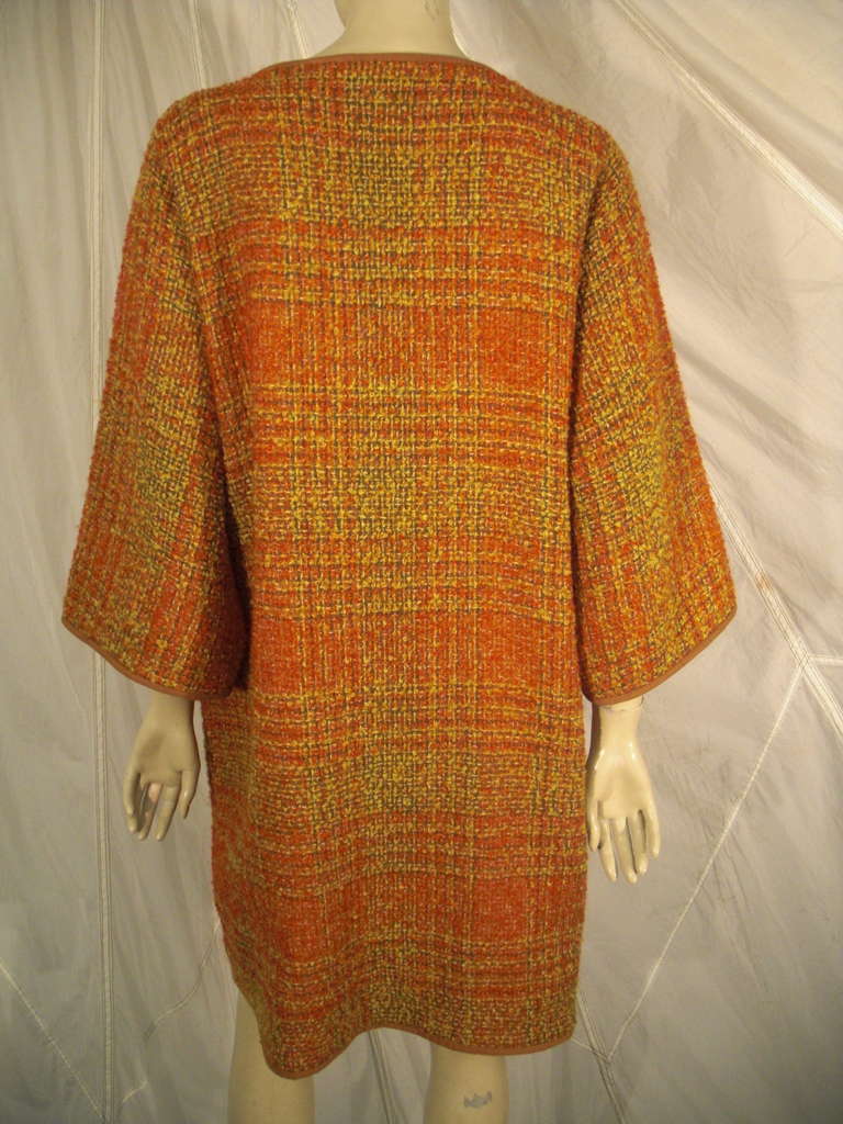 Women's 1960s Bonnie Cashin Coat with Suede Tie