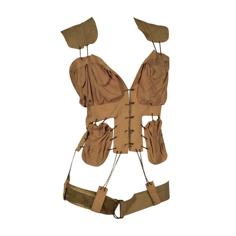 Gaultier Deconstructed Military Style Vest