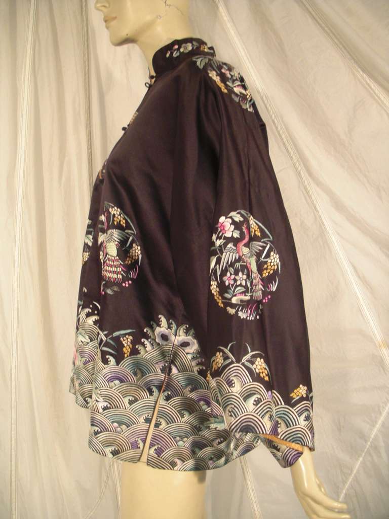 1920s Chinese Embroidered Jacket In Excellent Condition In Gresham, OR