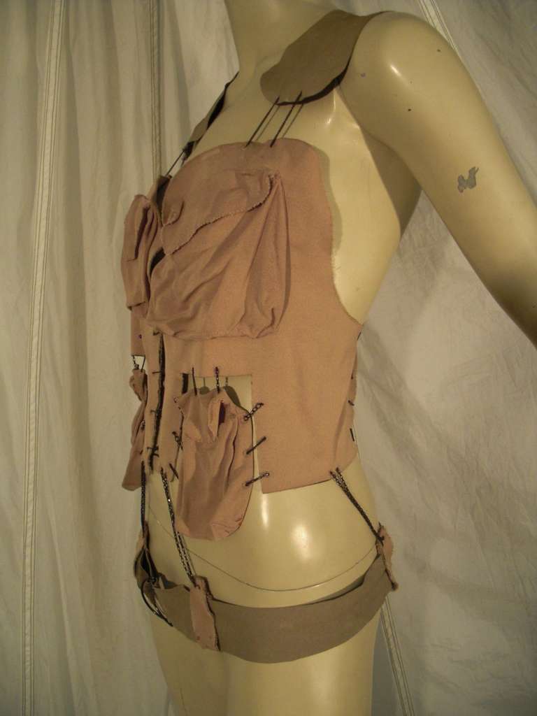 Gaultier Deconstructed Military Style Vest 1