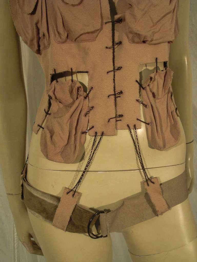 Gaultier Deconstructed Military Style Vest 3