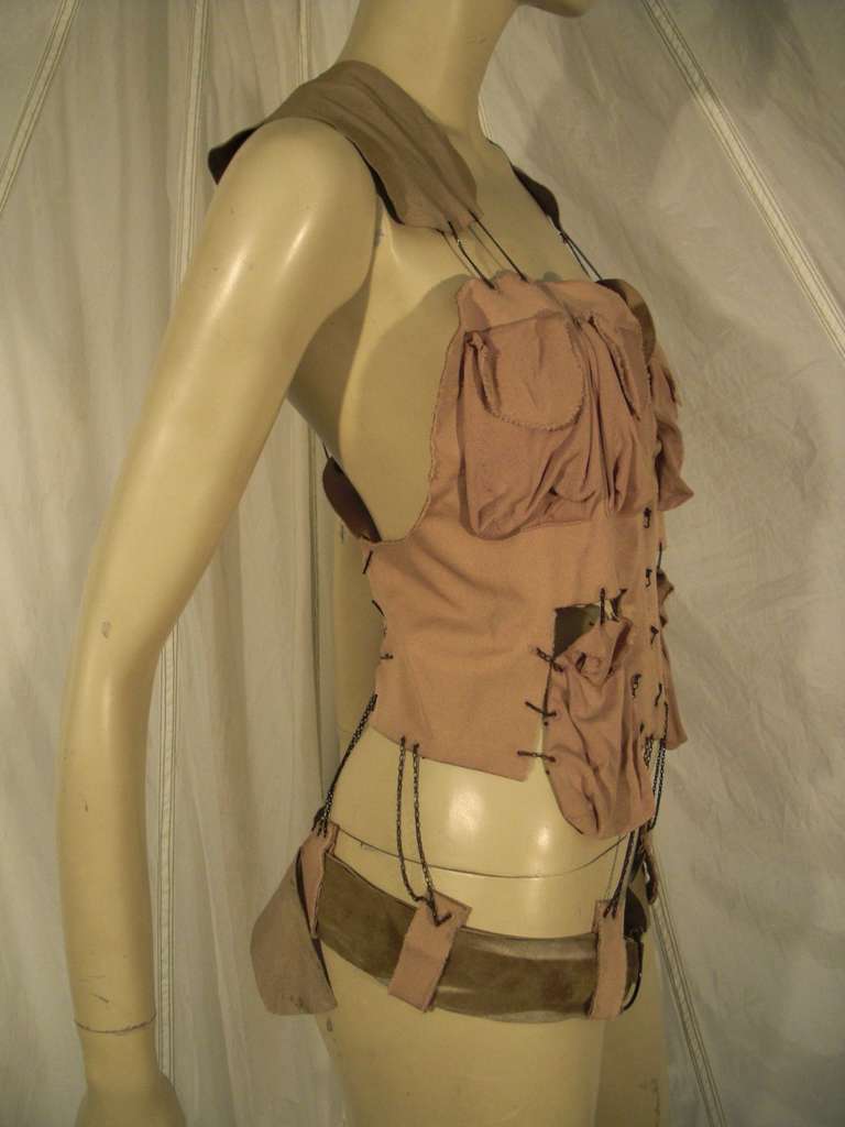 Gaultier Deconstructed Military Style Vest 4