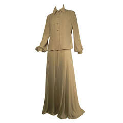 Galanos 70s Putty Ensemble with Elephant Leg Pant 3