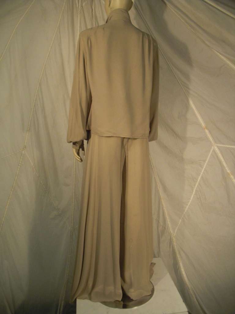 Galanos 70s Putty Ensemble with Elephant Leg Pant 2