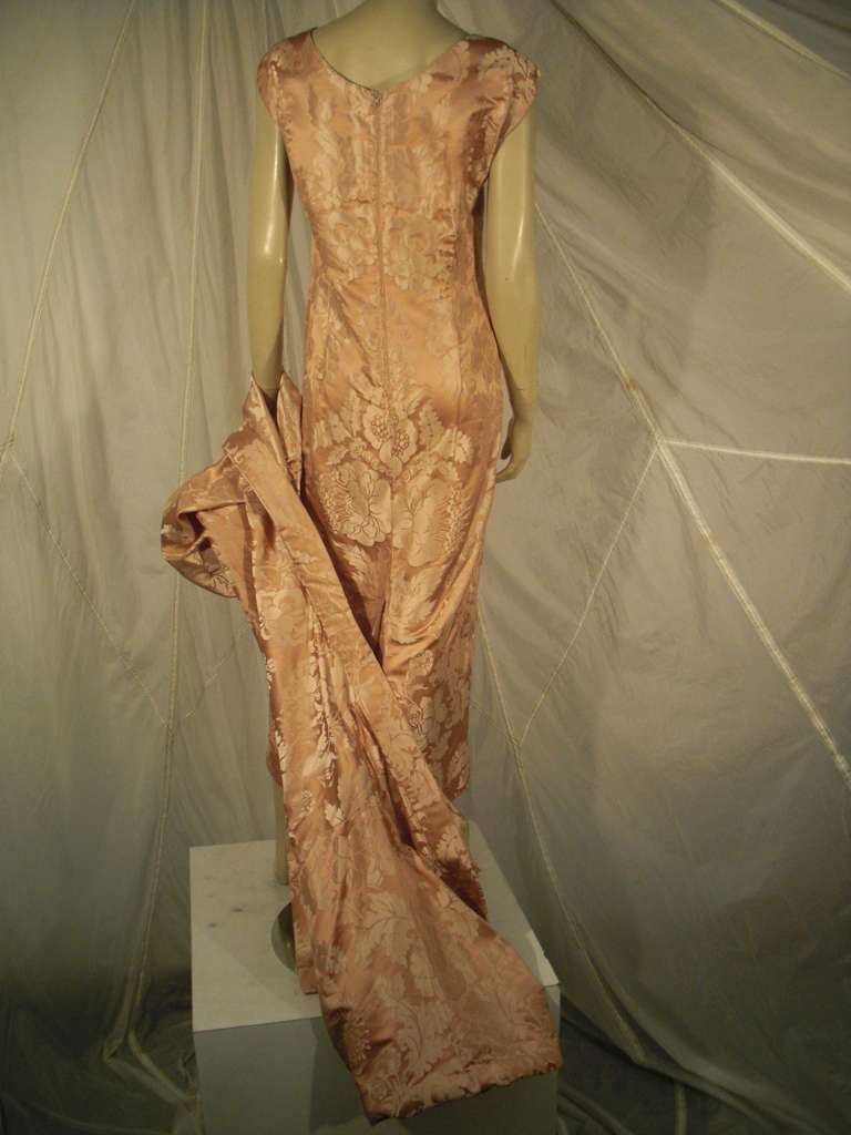 George Halley 50's Japanese Silk Jacquard Dress Ensemble 1