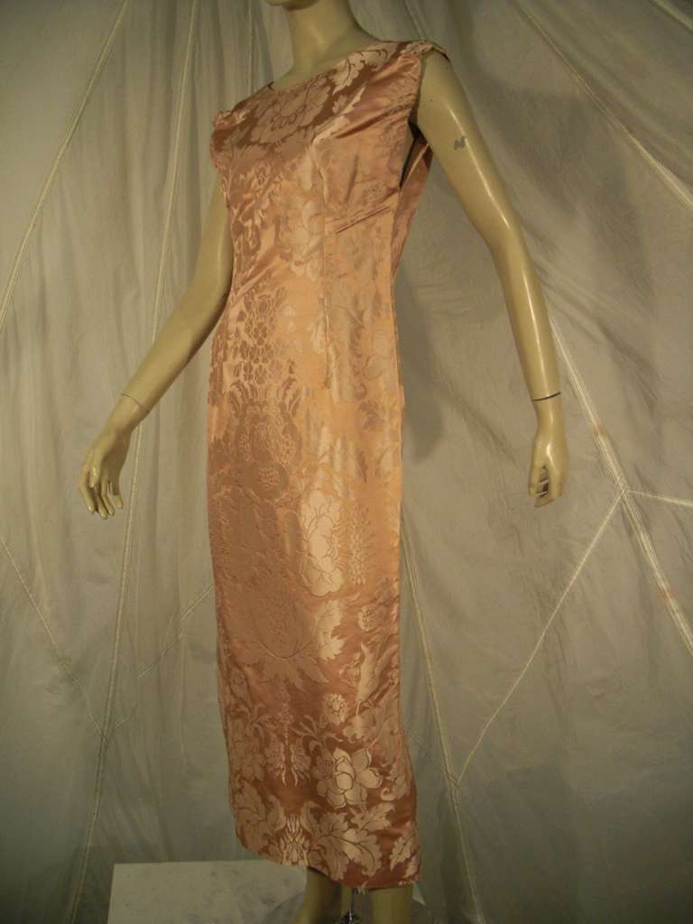 George Halley 50's Japanese Silk Jacquard Dress Ensemble 5