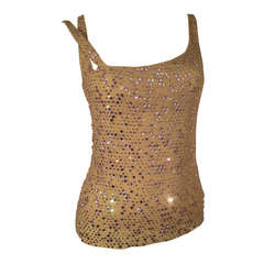 Runway Sample Lavender Swarovski Crystal Asymmetrical Top