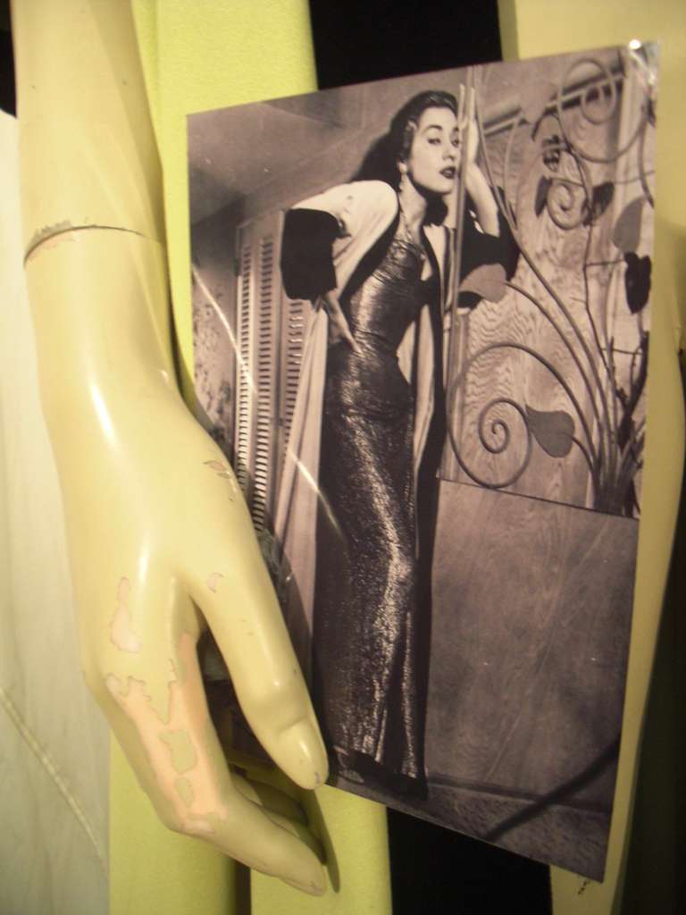 1950s Saks Fifth Avenue Celery MicroVelvet Evening Coat - Made For Yma Sumac 3