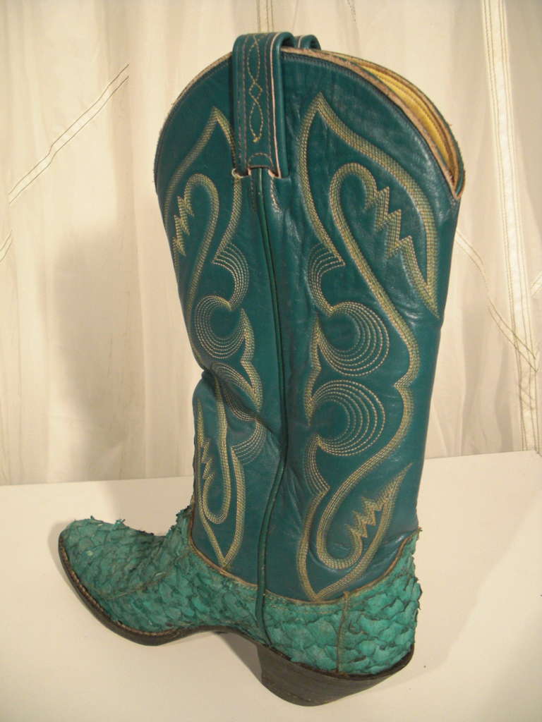 kelly green cowboy boots