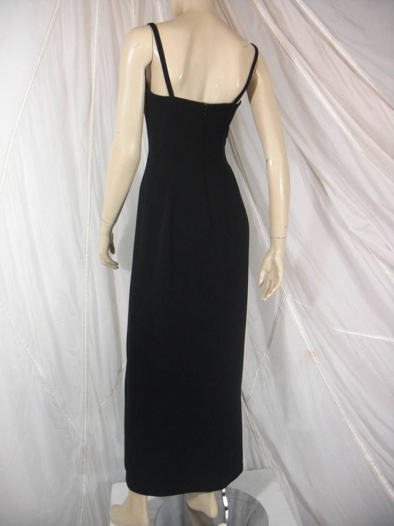 Women's 1980s Thierry Mugler Dramatic Slit Evening Gown