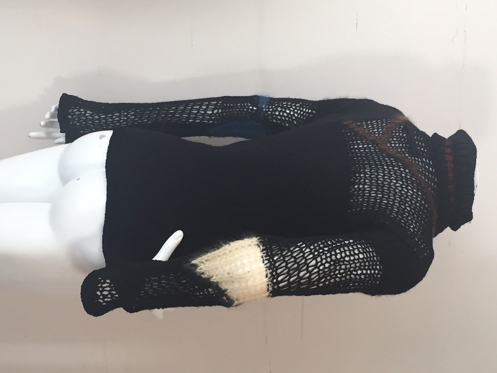 Jean Paul Gaultier Maille Femme Color Block Sweater w/ Funnel Neck 1