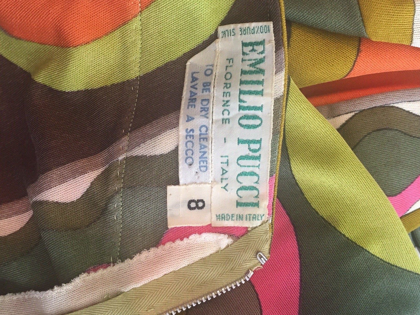 1960s Emilio Pucci Silk Jersey Print Dress 1