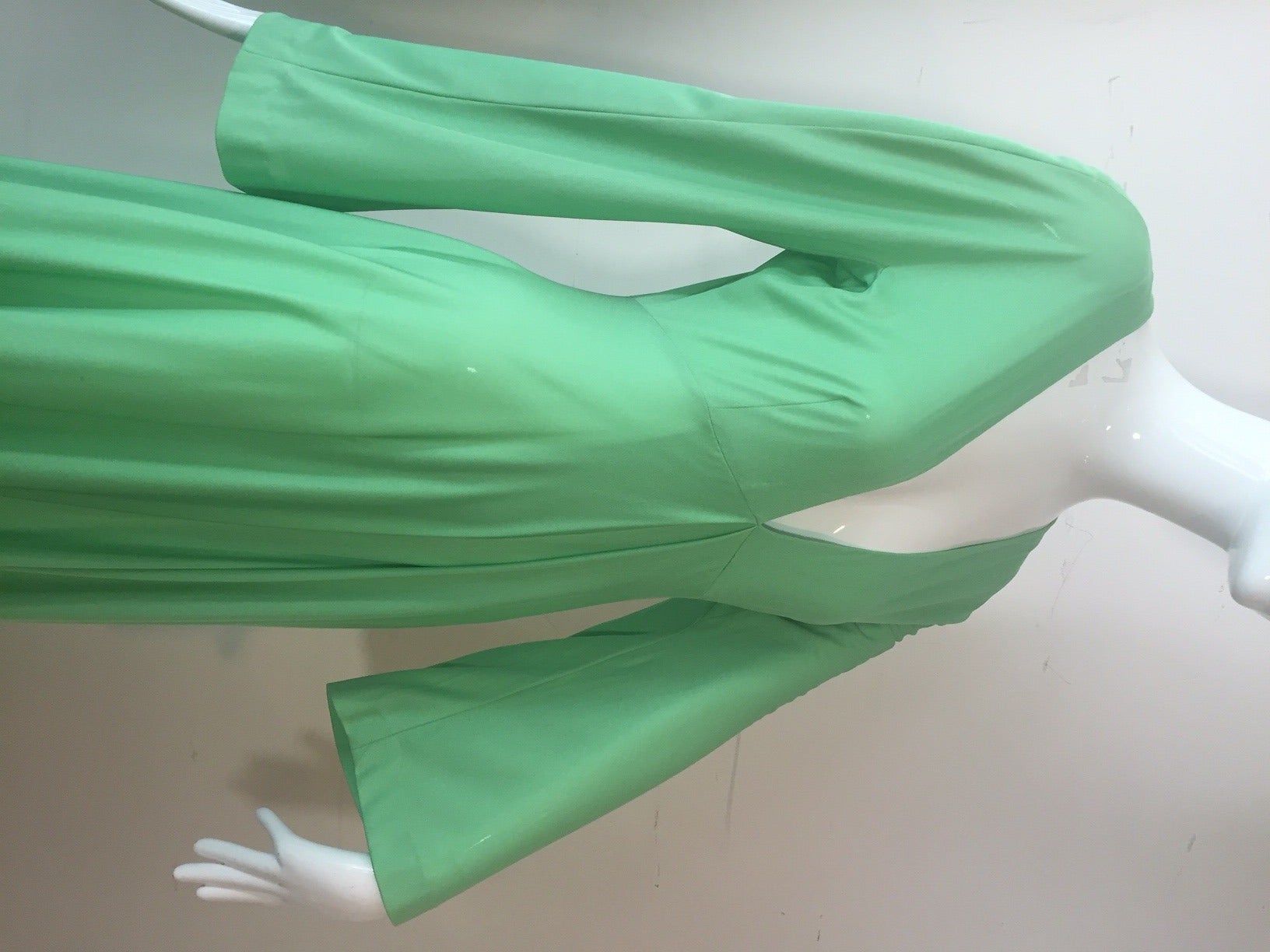 Green 1960s Emilio Pucci Pistachio Silk Jersey Jumpsuit
