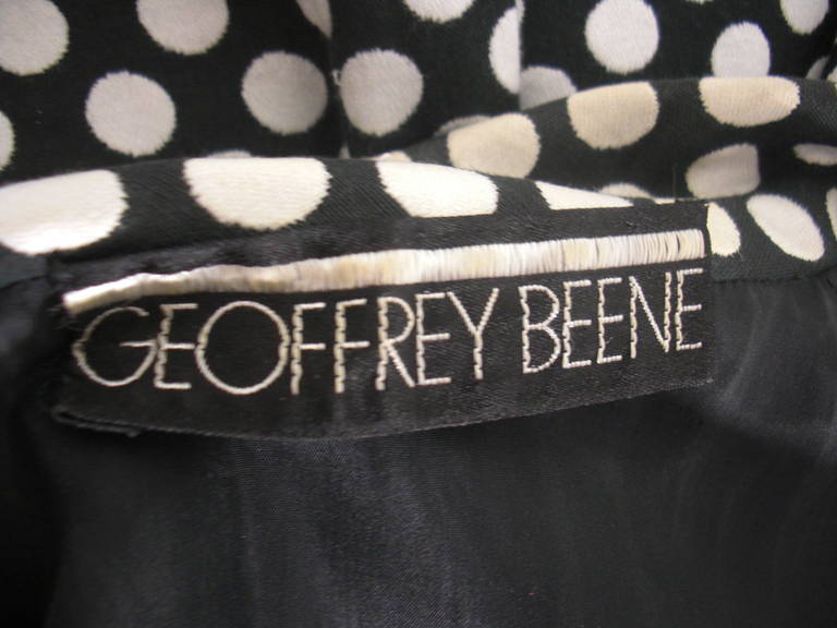 1960s Geoffrey Beene Polka Dot Cocktail Dress 1