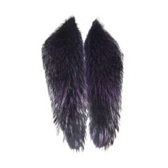 Dyed Purple Coyote Fur Collar