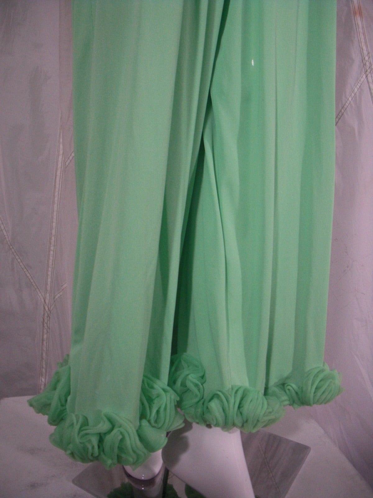 1960s Lime Green Sleeveless Jumpsuit 4