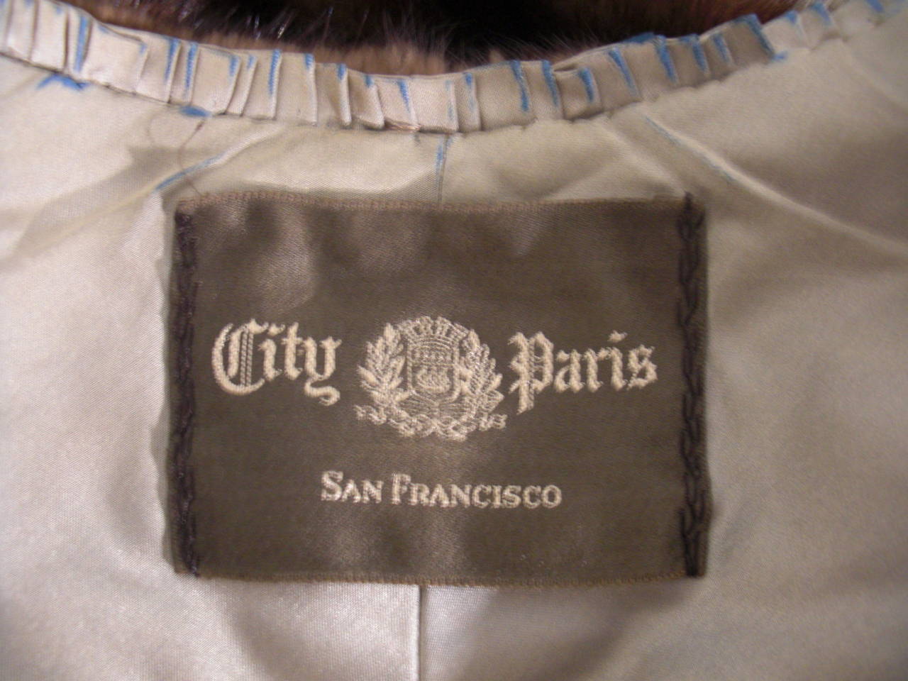 1950s City of Paris Chestnut Mink Stole 3