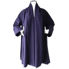 Chanel 1991 Vintage Purple Swing Coat at 1stDibs