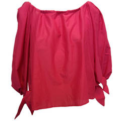 Yves Saint Laurent Rose Pink Boatneck Blouse