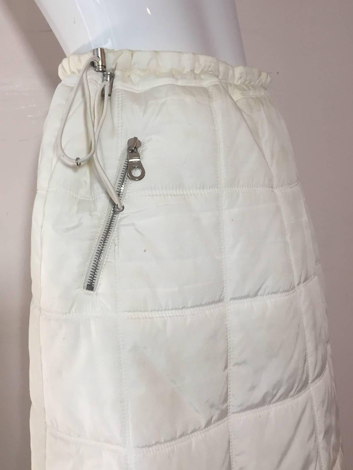 quilted puffer skirt