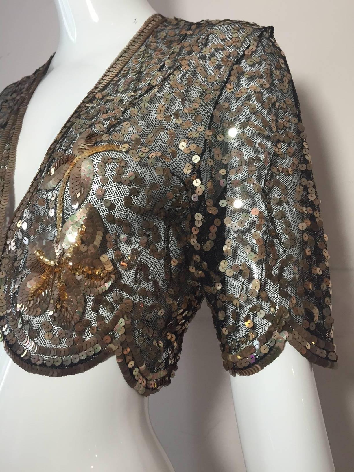 gold bolero jacket