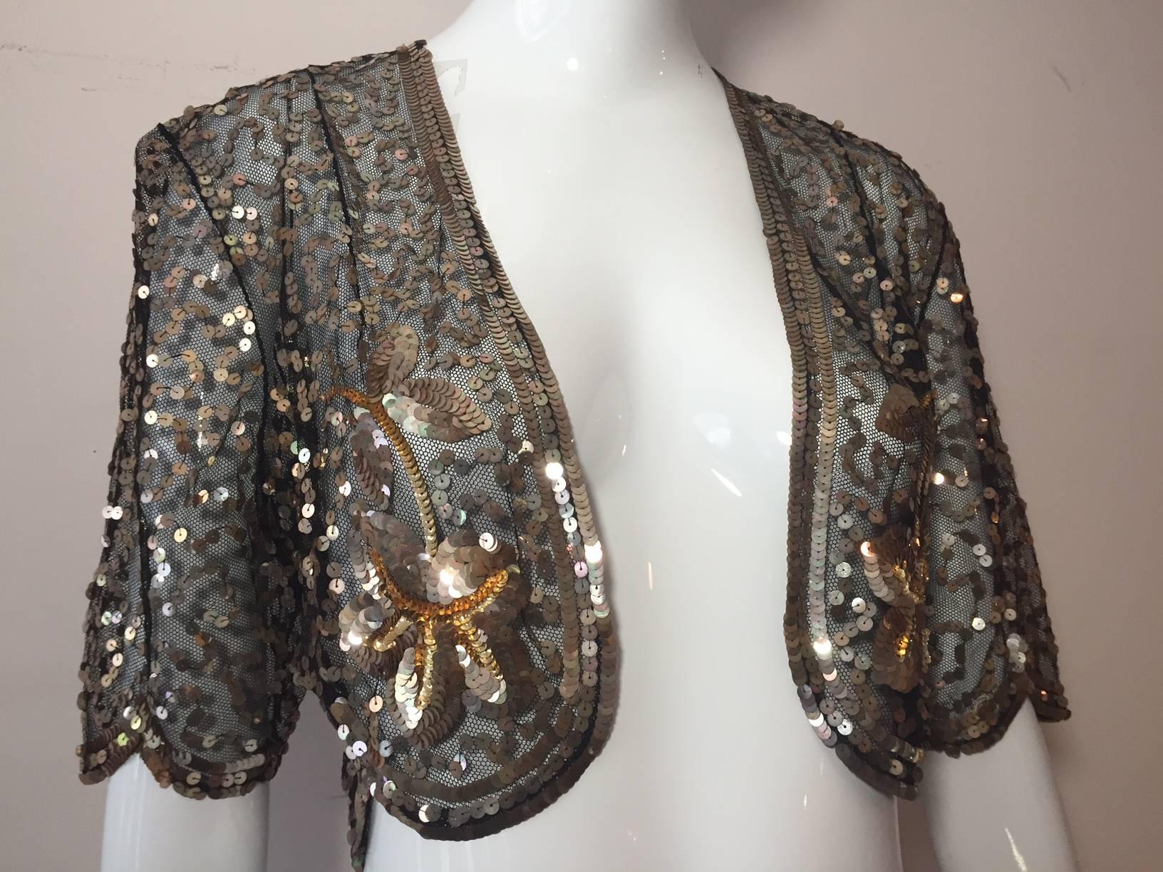 tulle gold jacket