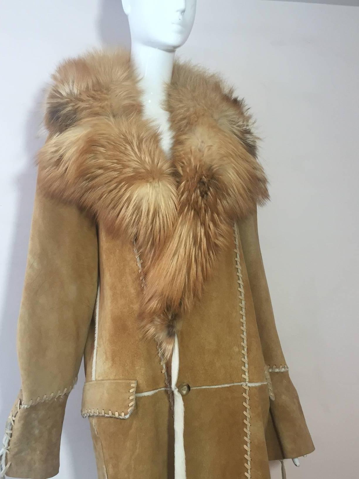 full length shearling coat