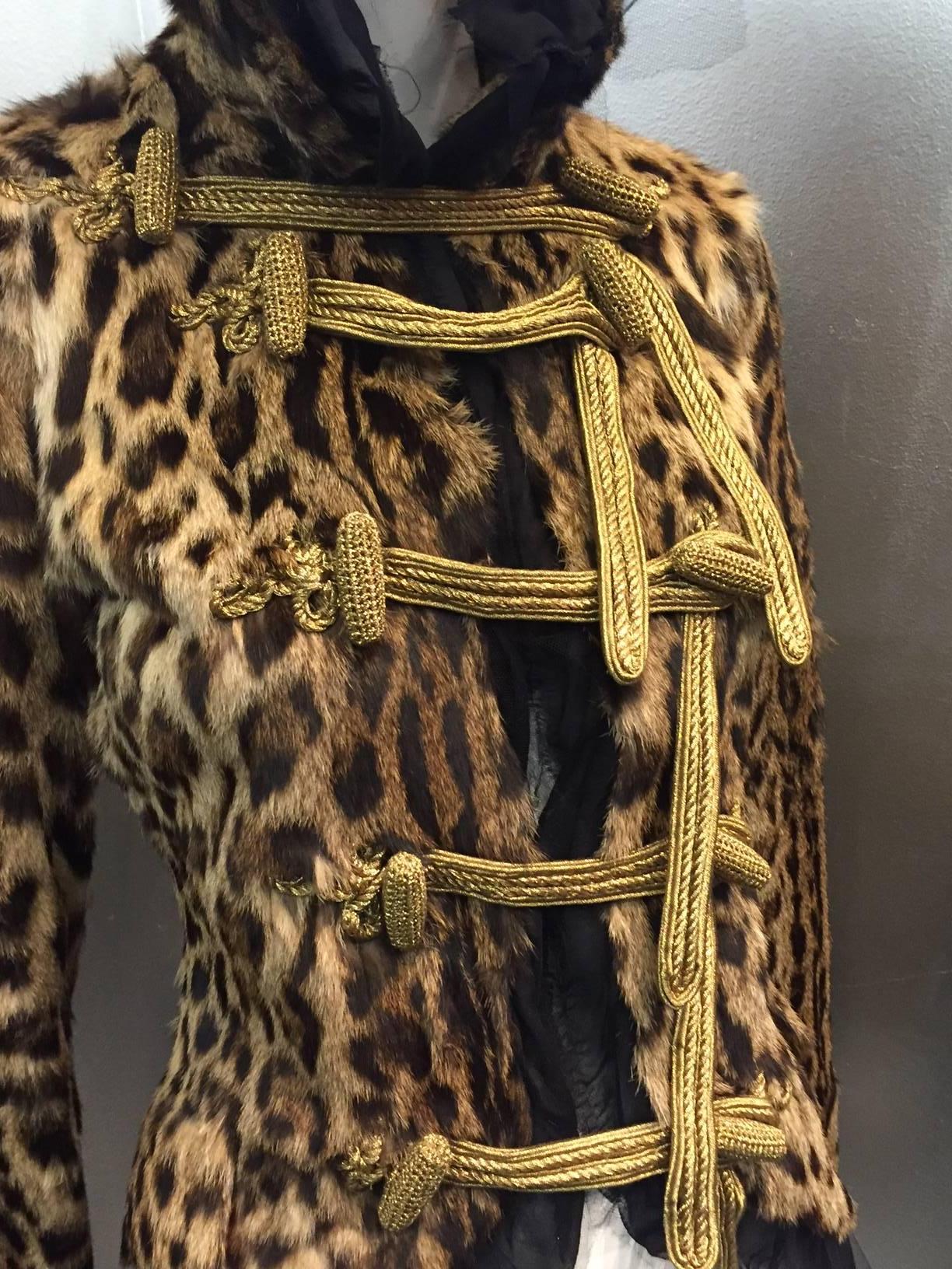 Couture Roberto Cavalli Geoffrey Cat Napoleon-Inspired Military Tail Coat 1
